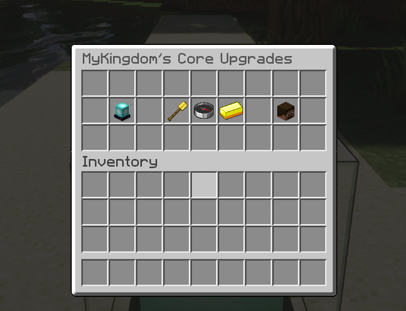 The main core menu